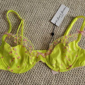 VS x For Love and Lemons Wild Rose Bra